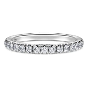 Eternity band ring, Laboratory grown diamonds 0.4 ct tw, 14K white gold - Swarovski, 5696987