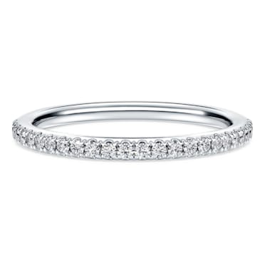 Eternity band ring, Laboratory grown diamonds 0.2 ct tw, 14K white gold - Swarovski, 5696995