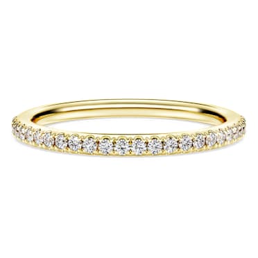 Eternity band ring, Lab-grown diamonds 0.2 ct tw, Round cut, 14K yellow gold - Swarovski, 5697000