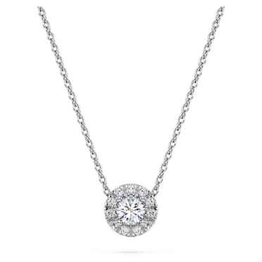 Eternity pendant, Laboratory grown diamonds 0.23 ct tw, Sterling silver - Swarovski, 5697105