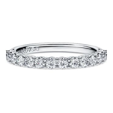 Verighetă Eternity, Diamante create în laborator 0.5 ct tw, Formă rotundă, Aur alb 18K - Swarovski, 5697703