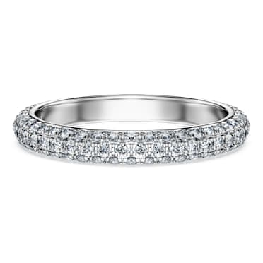 Eternity band ring, Lab-grown diamonds 0.75 ct tw, Round shape, 18K white gold - Swarovski, 5697712