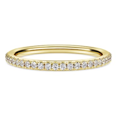 Eternity band ring, Laboratory grown diamonds 0.2 ct tw, 18K yellow gold - Swarovski, 5697731
