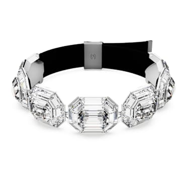 Lucent choker, Octagon cut, White, Rhodium plated - Swarovski, 5698527