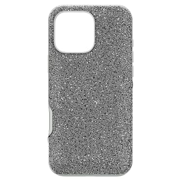 Husă pentru smartphone High, iPhone® 16 Pro Max, Nuanță argintie - Swarovski, 5698780