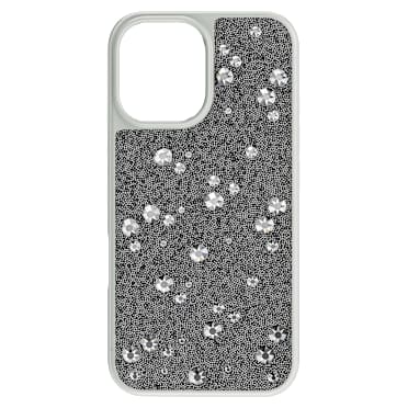 Étui pour smartphone High, Motif éparpillé, iPhone® 16, Ton argenté - Swarovski, 5698782