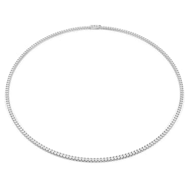 Eternity Tennis Halsband, Labbodlade diamanter 7 ct tw, Rund form, 18K vitguld - Swarovski, 5699132