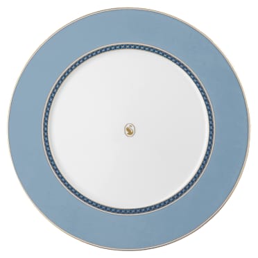 Prato raso Signum, Porcelana, Azul - Swarovski, 5699986