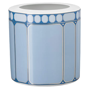 Florero Signum, Porcelana, Ancho, Azul - Swarovski, 5699995