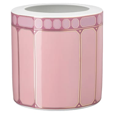 Signum vase, Porcelain, Wide, Pink - Swarovski, 5699996