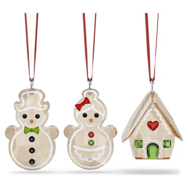Holiday Cheers Gingerbread Ornament Set - Swarovski, 5701511