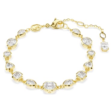 Imber karkötő, Vegyes metszés, Fehér, 18 kt-os aranybevonat - Swarovski, 5705471