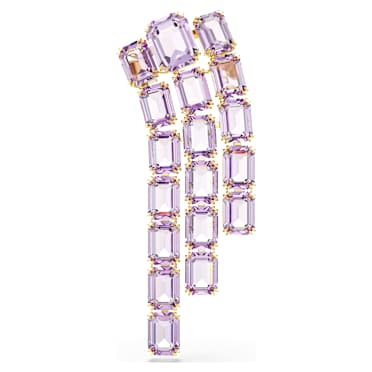 Broșă Millenia, Tăietură octogonală, Placat cu auriu - Swarovski, 5705756