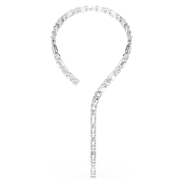Millenia Tennisketting, Octagon-slijpvorm, Wit, Rodium toplaag - Swarovski, 5705789