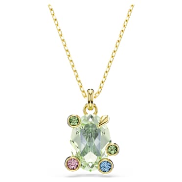 Přívěsek Gema, Různé výbrusy, Vícebarevný, Povrchová úprava z 18k zlata - Swarovski, 5705816