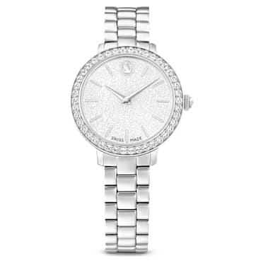 Watch, Swiss Made, Metal bracelet, Silver Tone, Stainless steel - Swarovski, 5706182