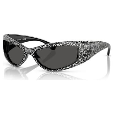 Sluneční brýle, Tvar masky, SK6027, Černá - Swarovski, 5706558