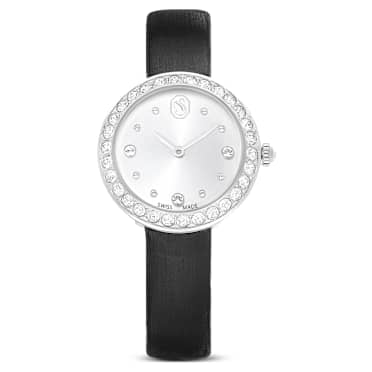 Montre Matrix Tennis, Fabriqué en Suisse, Bracelet en cuir, Noir, Acier inoxydable - Swarovski, 5706663