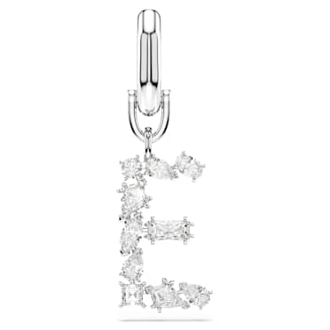 Symbolica bedel, E, Wit, Rodium toplaag - Swarovski, 5707221