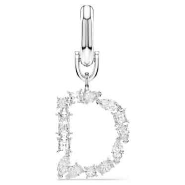 Symbolica bedel, D, Wit, Rodium toplaag - Swarovski, 5707222