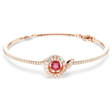 Bracelet-jonc Snake, Tailles variées, Année du Serpent, Rouge, Placage de ton or rosé - Swarovski, 5709088