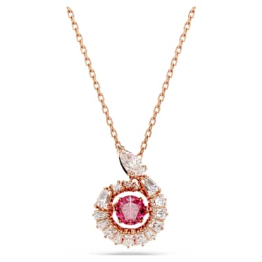 Snake Anhänger, Verschiedene Schliffe, Jahr der Schlange, Rot, Roségold-Legierungsschicht - Swarovski, 5709089