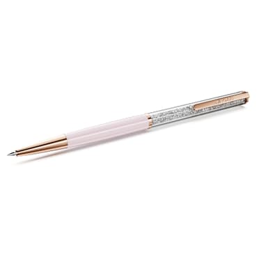 Crystalline Silk ballpoint pen, Pink, Pink lacquered, Rose gold-tone plated - Swarovski, 5709614