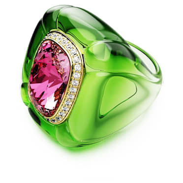 Dulcis cocktail ring, Cushion cut, Pavé, Multicoloured - Swarovski, 5709969