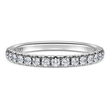 Eternity band ring, Lab-grown diamonds 0.4 ct tw, Round shape, 14K white gold - Swarovski, 5710585