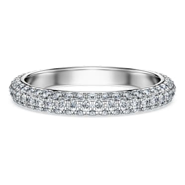 Eternity band ring, Lab-grown diamonds 0.75 ct tw, Round shape, 14K white gold - Swarovski, 5710551