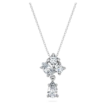 Galaxy pendant, Lab-grown diamonds 1 ct tw, Round shape, 14K white gold - Swarovski, 5710650