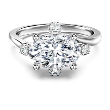 Galaxy ring, Lab-grown diamonds 2.1 ct tw, Mixed shapes, 14K white gold - Swarovski, 5710819