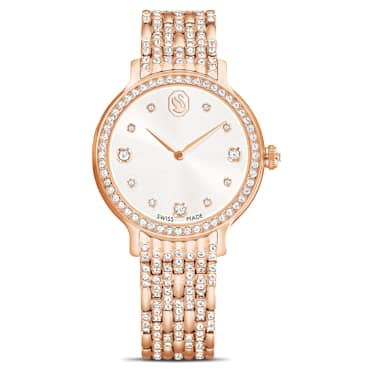 Relógio Imber, Fabrico suíço, Pulseira de metal, Tom ouro rosa, Acabamento em rosa dourado - Swarovski, 5713883
