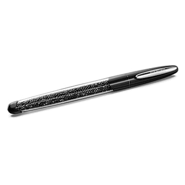 Crystalline Nova Rollerball Pen, 黑色, 鍍鉻 - Swarovski, 5717137