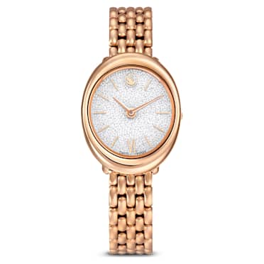 Imber watch, Swiss Made, Metal bracelet, Gold tone, Rose gold-tone finish - Swarovski, 5717532