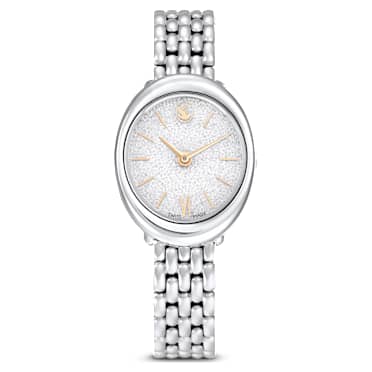 Imber watch, Swiss Made, Metal bracelet, Silver Tone, Stainless steel - Swarovski, 5717590