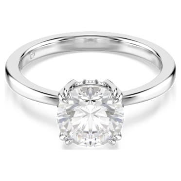 Stilla リング, ラウンドカット, ホワイト, シルバー系仕上げ - Swarovski, 5717938