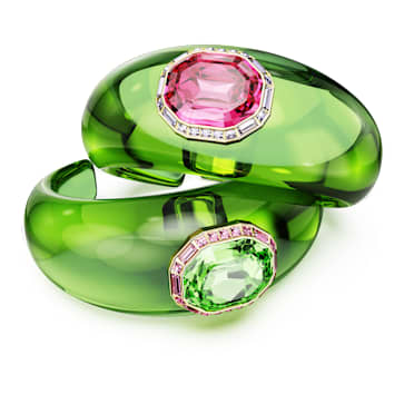Dulcis กำไลแบบ Cuff, เซ็ต (2), เจียระไนทรงแปดเหลี่ยม, ฝังแบบพาเว่, หลากสี, เคลือบโทนสีทอง - Swarovski, 5719115