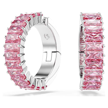 Matrix ต่างหูแบบ Cuff, เจียระไนทรง Baguette, เคลือบโรเดียม - Swarovski, 5719140
