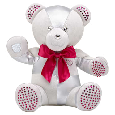 Coleccionable Build-A-Bear Birthstone Bear, Con cristales de Swarovski®, Osito de peluche, Julio, Rojo oscuro - Swarovski, 5719968