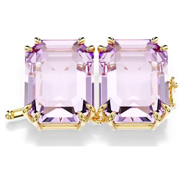 Millenia verlengstuk, Octagon-slijpvorm, Paars, Goudkleurige toplaag - Swarovski, 5720629