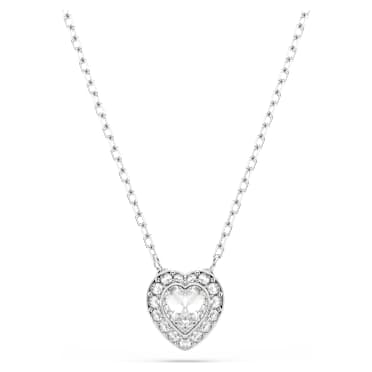 Ariana Grande x Swarovski Anhänger, Verschiedene Schliffe, Herz, Weiß, Rhodiniert - Swarovski, 5720852