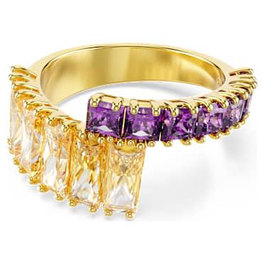 Matrix Ring, Blandade slipningar, Flerfärgad, Guldfärgad plätering - Swarovski, 5722448