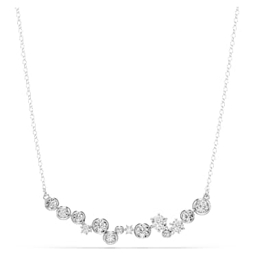 Verižica Constella, Mešani rezi, Bela, Prevleka iz rodija - Swarovski, 5722473