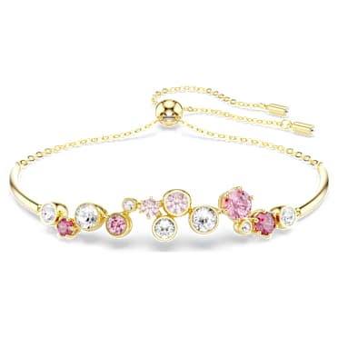 Pulseira Constella, Combinação de lapidações, Multicor, Acabamento em ouro de 18 quilates - Swarovski, 5722476