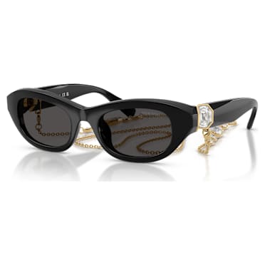 Lunettes de soleil, Forme coussin, Noires - Swarovski, 5724502