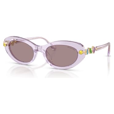 Sonnenbrille, Ovale Form, Violett - Swarovski, 5724508