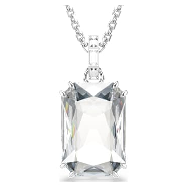 Millenia Anhänger, Oktagon-Schliff, Weiß, Rhodiniert - Swarovski, 5725768