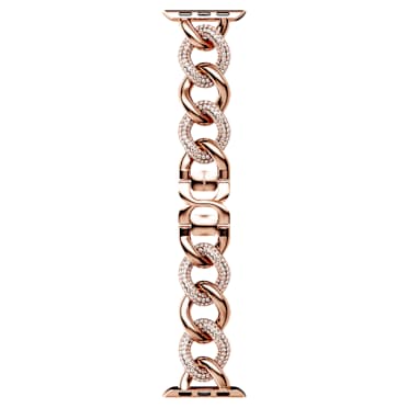 Bracelet chaîne, Pour Apple Watch®40 mm & 41 mm, Ton or rose, Finition or rose - Swarovski, 5725785
