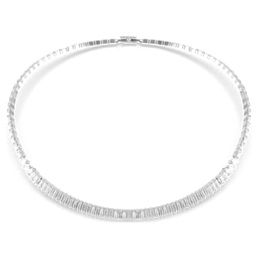 Matrix 네크리스, 바게트 컷, 화이트, 로듐 플래팅 - Swarovski, 5727111